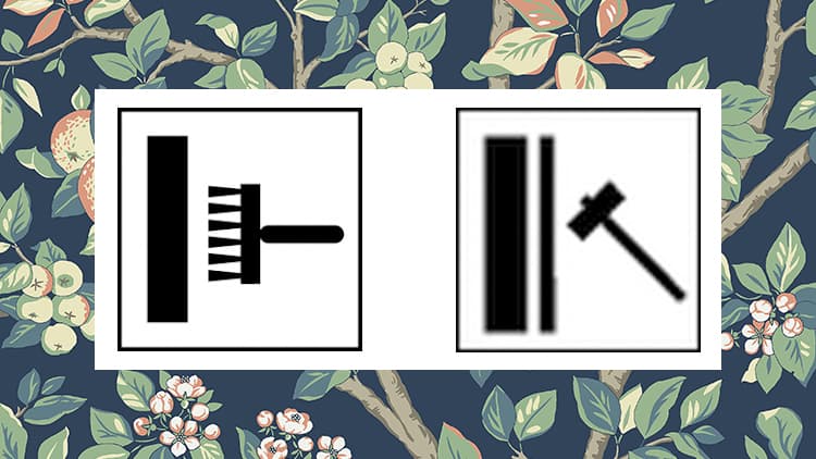 <p data-block-key="q6lng">Vasen kuva: liisteri tai liima levitetään suoraan seinään. Oikea kuva: tapetti kestää kevyttä iskua.</p>