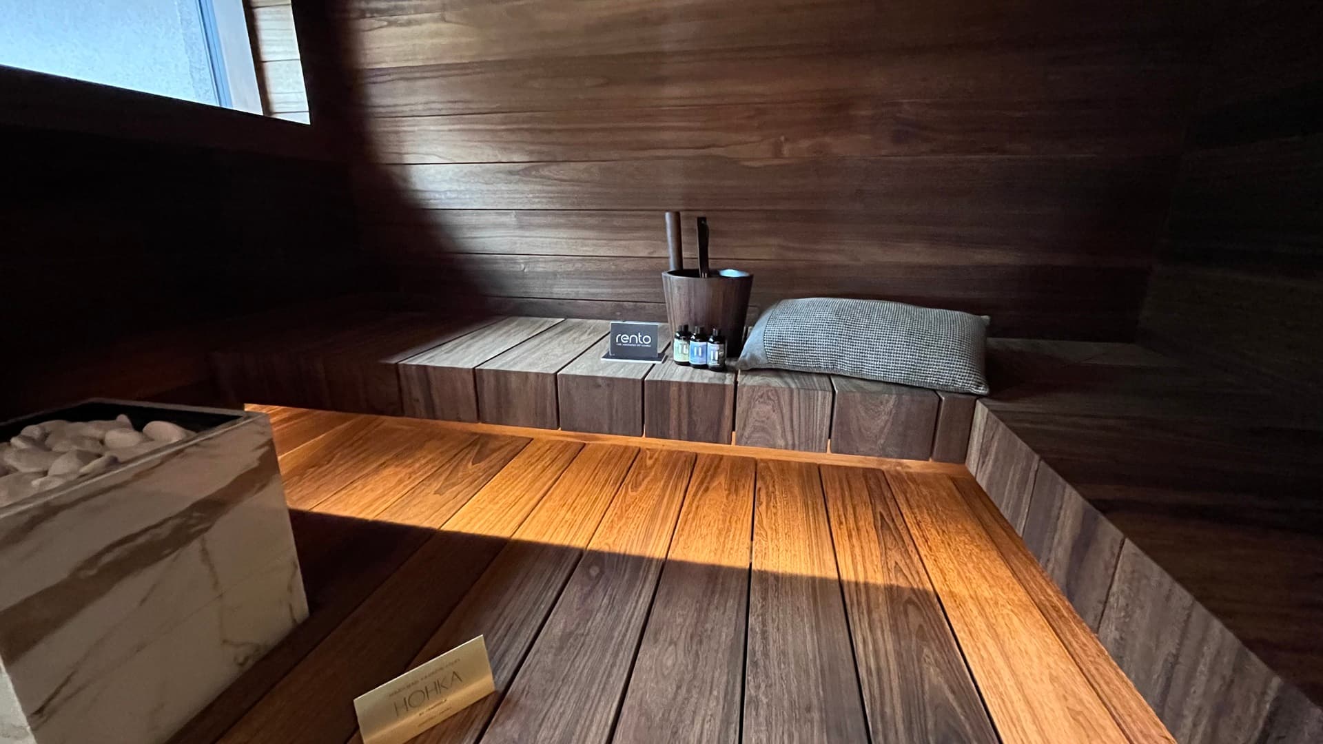 <p data-block-key="lqje4">Kuvassa Jämerän Casa Onnenkiven sauna, Asuntomessut kohde nro 11.</p>